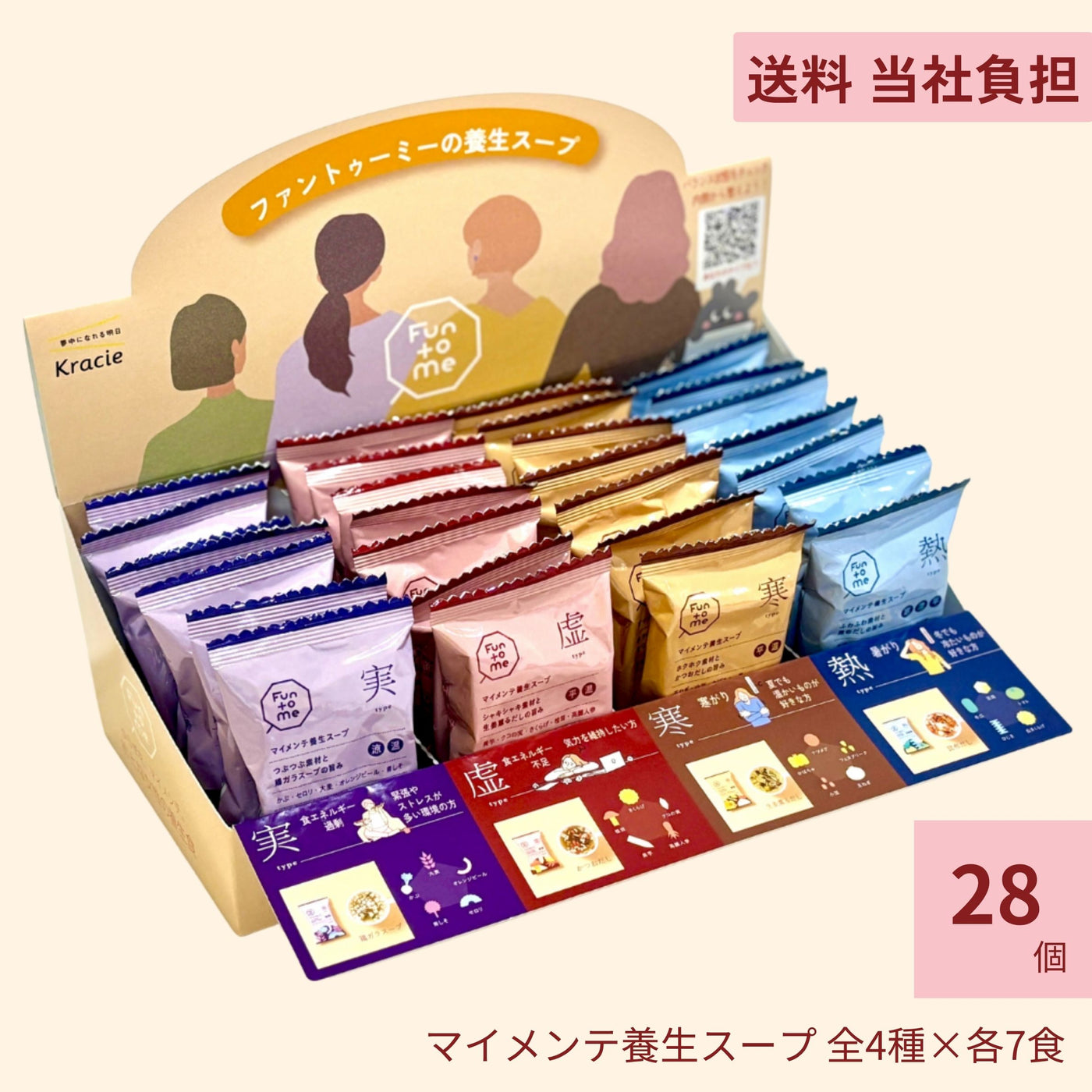 OFFICE Fun to Me 更年期セミナー　買い足し用　置き型マイメンテ養生スープセット　28個（スープ4種×7個）